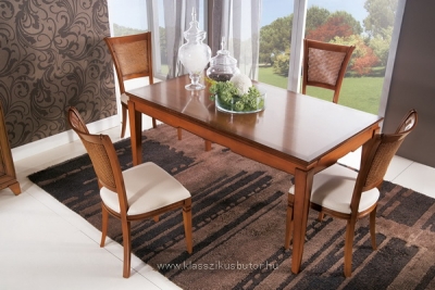 Capri bútorcsalád, olasz bútor, olasz lakberendezés, étkező, vitrin, komód, asztal