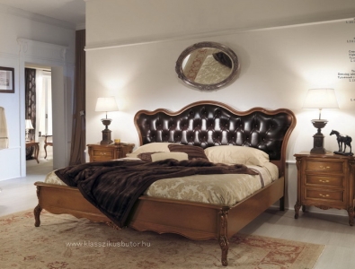 Benedetta ágy és éjjeliszekrény, Olasz klasszikus, exkluzív, elegáns, minőségi bútor