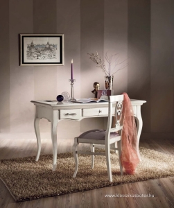 olasz bútor, íróasztal, fehér íróasztal