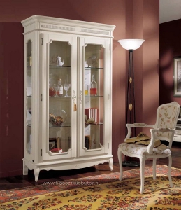 Francesca FR2202 kétajtós vitrin, Olasz klasszikus, exkluzív, elegáns, minőségi bútor