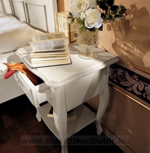 Olasz klasszikus, exkluzív, elegáns, minőségi bútor, éjjeliszekrény