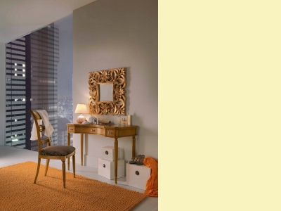 Olasz klasszikus, exkluzív, elegáns, minőségi bútor, fésülködőasztal, tükör, szék