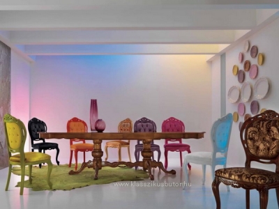 DG119 színes székek, Olasz klasszikus, exkluzív, elegáns, minőségi bútor