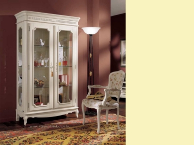 Francesca FR2202 kétajtós vitrin, Olasz klasszikus, exkluzív, elegáns, minőségi bútor