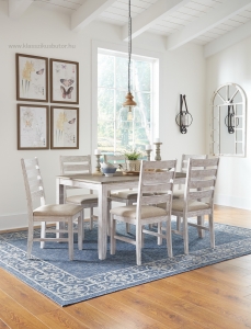 Skempton , Ashley étkező garnitúra, Ashley Furniture, Ashley amerikai bútorok, amerikai bútor, amerikai étkező, amerikai lakberendezés,