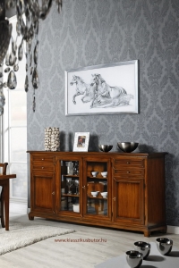 Morello Mobili, olasz bútor, vitrines komód, üvegajtós komód, komód, 