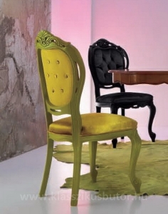 Olasz klasszikus, exkluzív, elegáns, minőségi bútor, színes szék