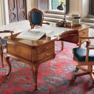 Olasz klasszikus, exkluzív, elegáns, minőségi bútor, íróasztal