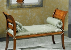 olasz intarizás pad, olasz bútor