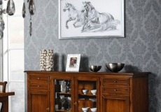 Morello Mobili, olasz bútor, vitrines komód, üvegajtós komód, komód, 